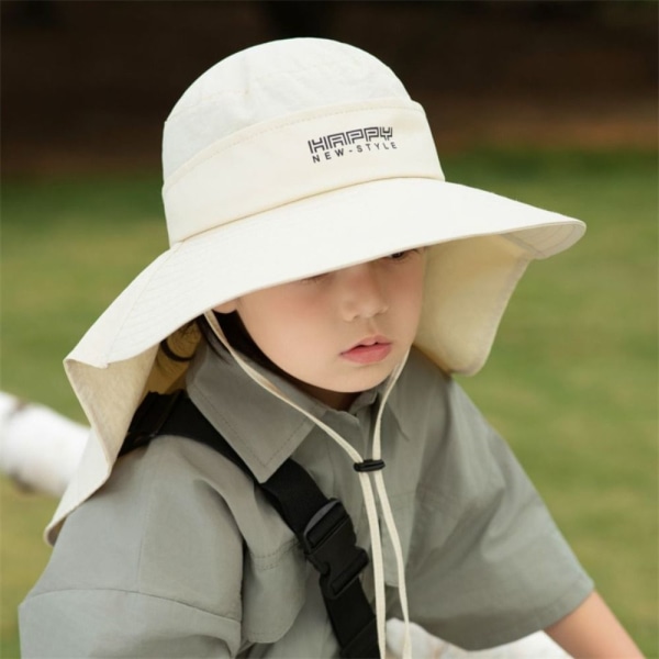 Kesä Lasten Sunproof Hat Lasten Thin Bucket Hat BEIGE beige