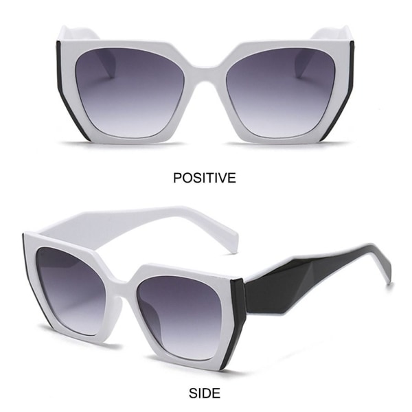 Cat Eye solbriller Firkantede solbriller SVART-GRÅ SVART-GRÅ Black-Gray