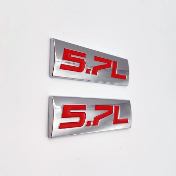 2st 5.7L logotyp Bilemblem Badge 3D 5.7L Badge Dekaler Bildörr