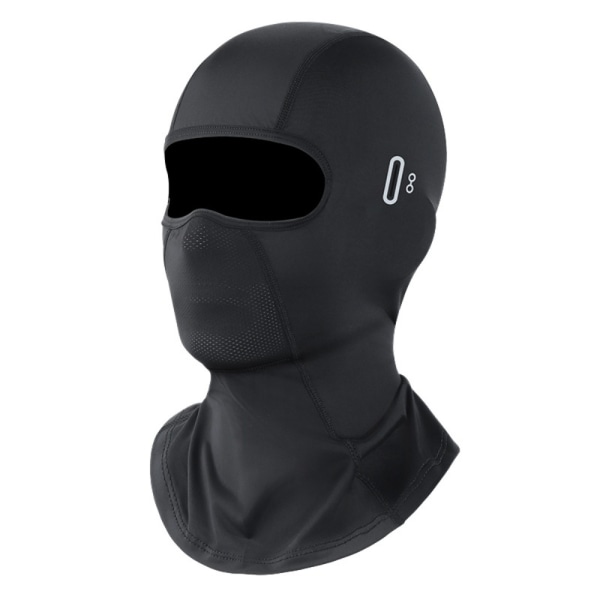 Full Face Cap Pyöräily Balaclava MUSTA PITKÄ PITKÄ Black Long-Long