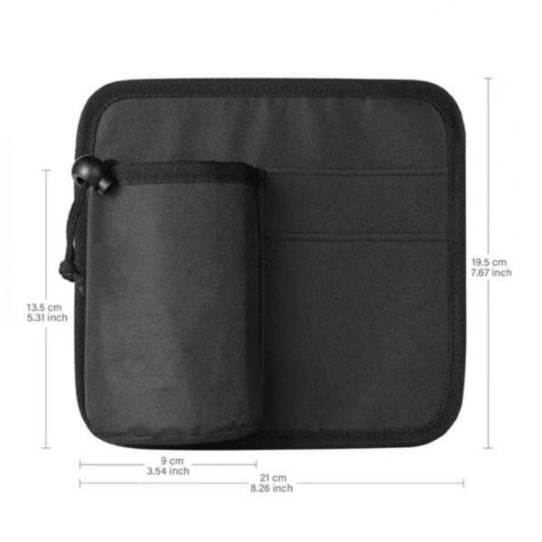 Bagasje koppholder Bagasje drikkepose SVART black