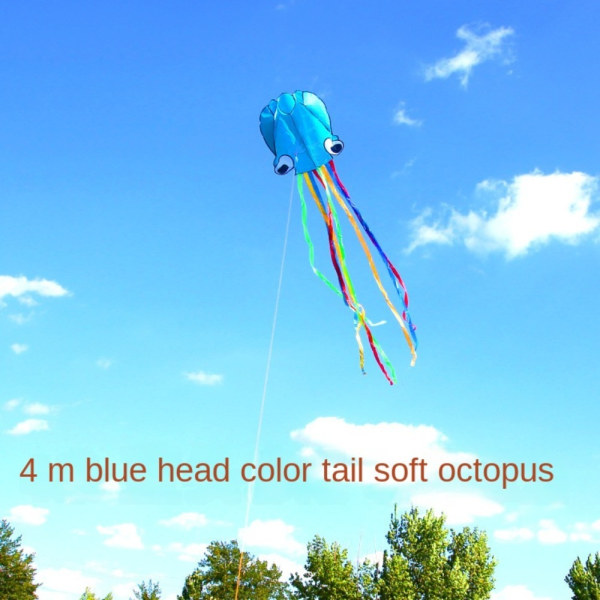 Octopus Kite 3D Kite BLUE 30M KITE LINE 30M KITE LINE Blue 30m Kite Line-30m Kite Line