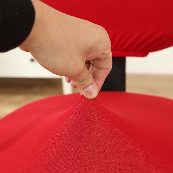 2 stk/sett Delbar Kontorstoltrekk Setetrekk KUN RØDT TREKK red only cover-only cover