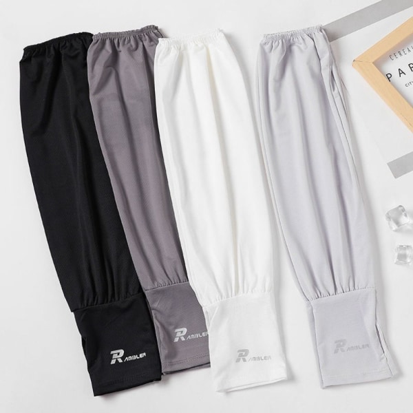 UV-beskyttelse Armærmer Ice Silk Sleeve LYSGRÅ Light Gray