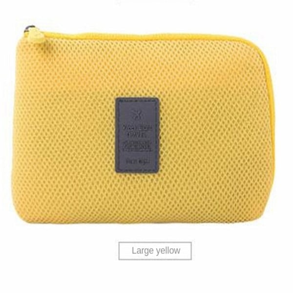 Rejsetaske Datakabel Opbevaringspose GUL L Yellow L