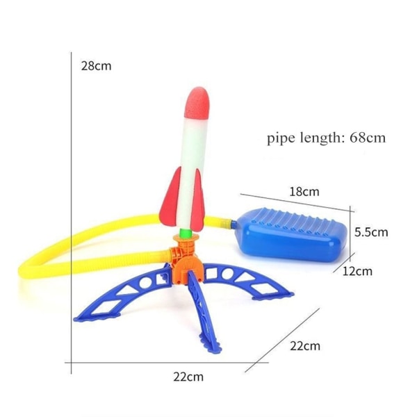 Launcher Toy Flying Foam Rockets DOBBELT DOBBELT Double