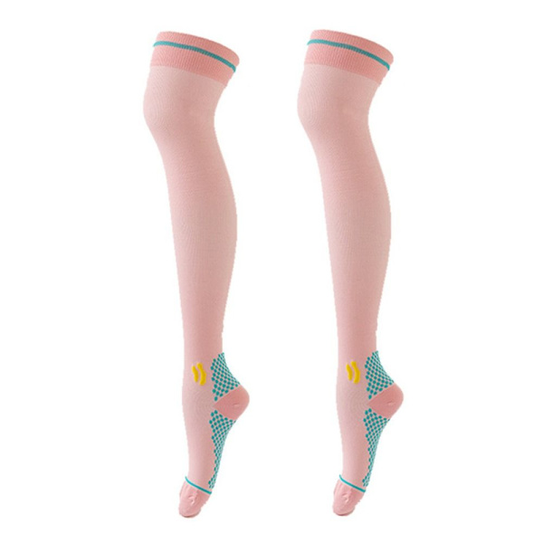 Lange kompressionsstrømper Sportsstrømper PINK pink