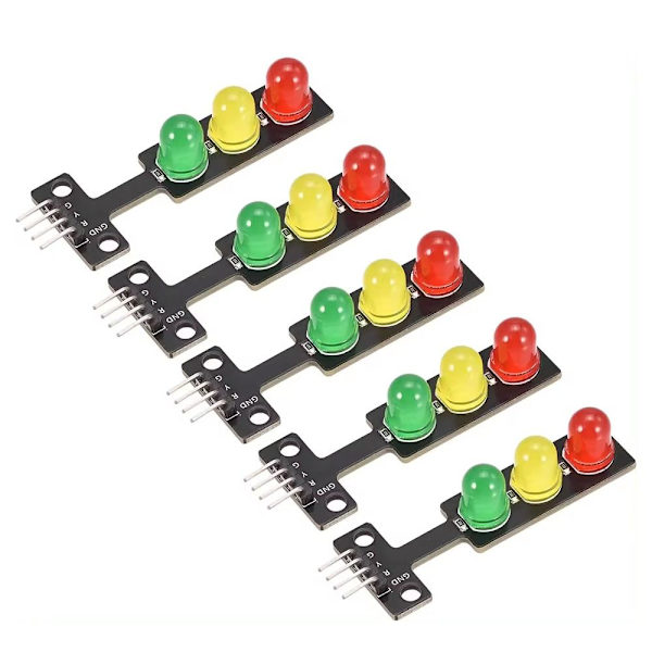 Trafikklys Display Modul LED Trafikklys Modul 5STK 5STK 5PCS