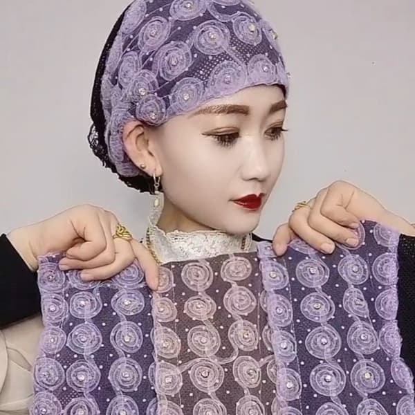 Turbanhatter Hodeskjerf HVIT White