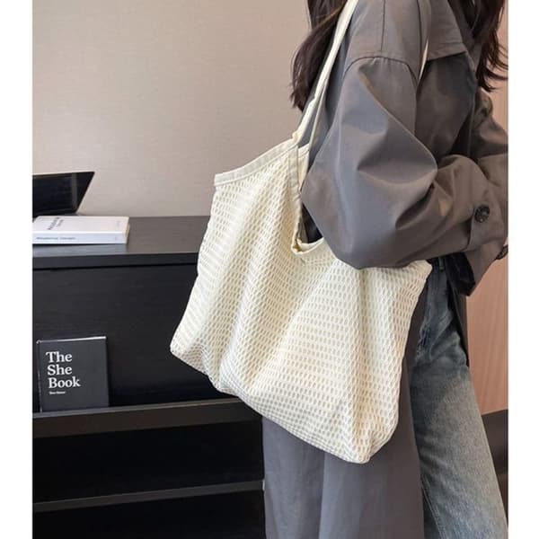Skulderveske Handlenett HVIT white