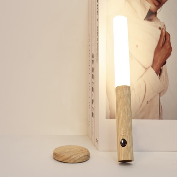 LED Bevegelsessensor Lys Håndholdt Move Nattlys VALNØTTTRE walnut wood