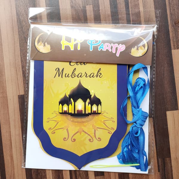 Eid Mubarak Banner Ramadan Dekorasjon GRØNN