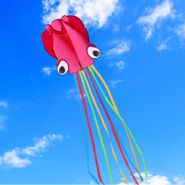 Octopus Kite 3D Kite RED 100M KITE LINE 100M KITE LINE Red 100m Kite Line-100m Kite Line