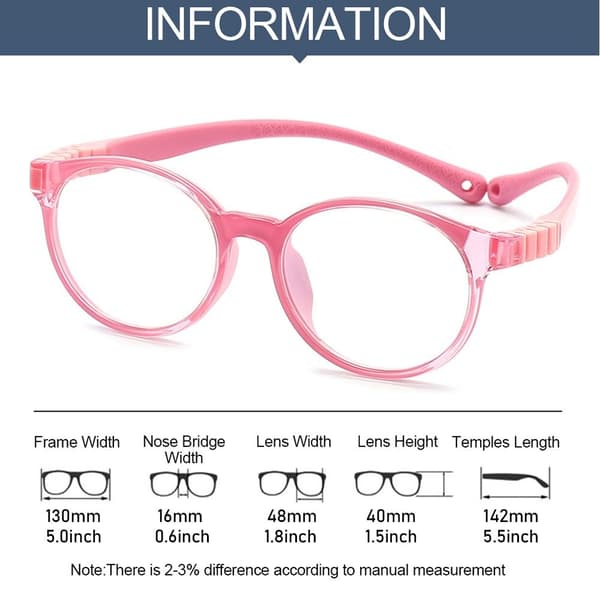 Barnebriller Komfortable briller ROSA Pink