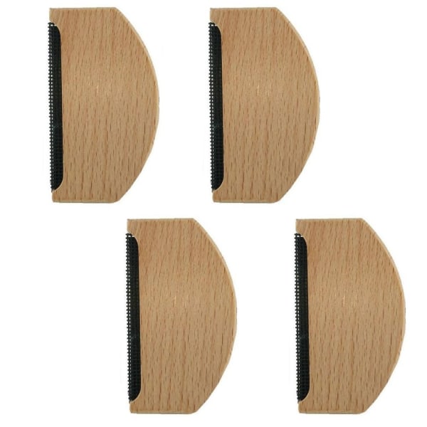 4 stk lofjernere Cashmere Comb Depilling Comb Black 4 Pcs-4 Pcs