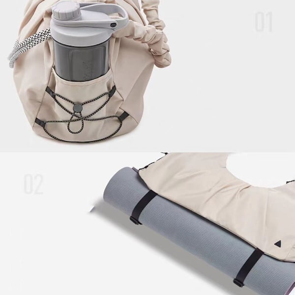 Yogaväskor Träningsväskor BEIGE Beige