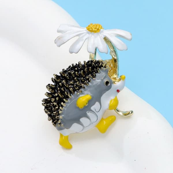 Daisy Broscher Igel Brosch ORANGE Orange