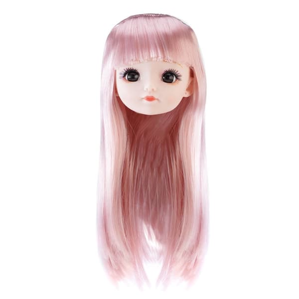 1/6 BJD Dukkehode Gullbrunt Hår 7 7 7