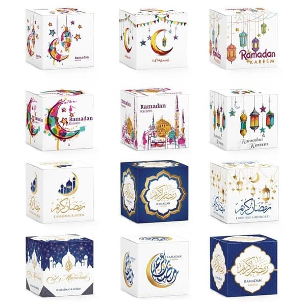 6 stk EID Mubarak Gaveeske Candy Bags STYLE 2 STYLE 2 Style 2