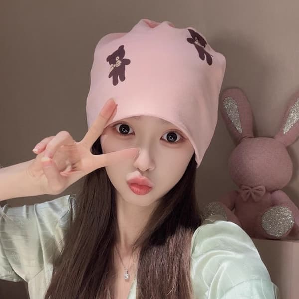 Ren bomuldshat Mor Hat HVID white