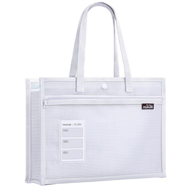 Tote Skoletaske Tutorial Taske HVID White