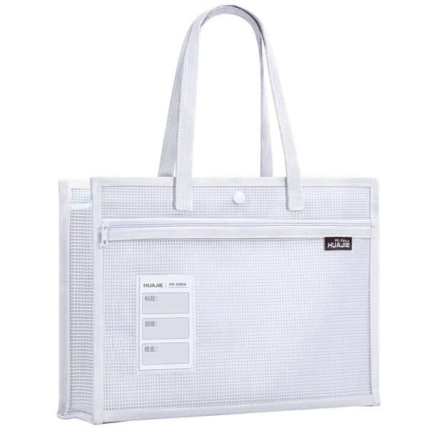 Tote Skoleveske Tutorial Bag HVIT White