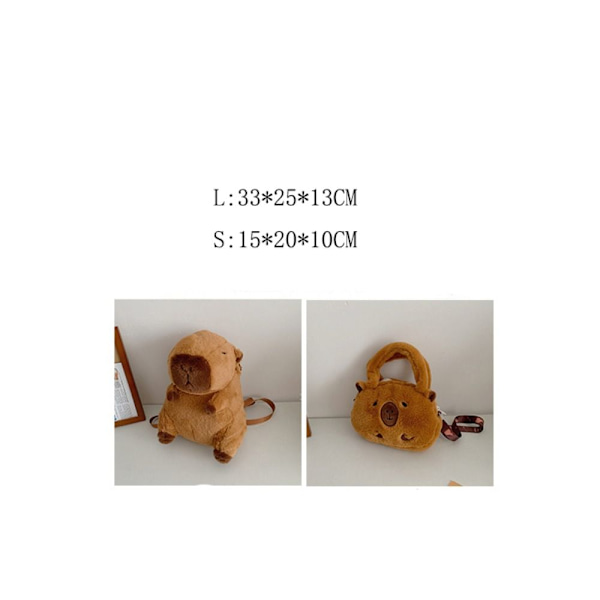 Capybara plysjryggsekk Capibala Crossbody Bag 1 1 1