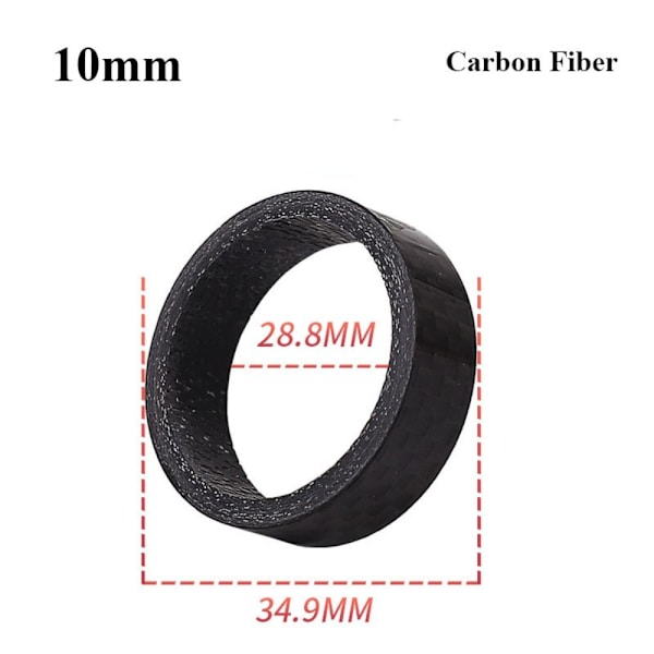 Sykkelgaffelavstandsstykker Headsetgaffelavstandsstykker 30MMKARBONFIBER 30mmCarbon Fiber