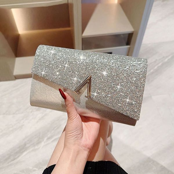 Bowknot Evening Bag Axelväskor GULD gold
