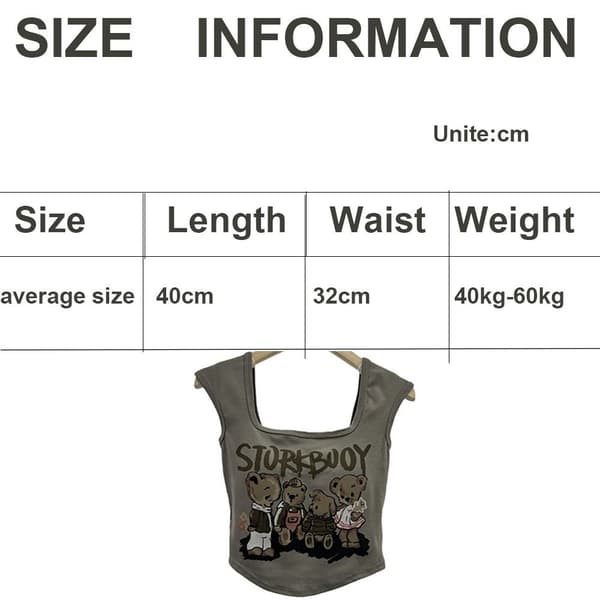 Kort Cami Topper Tanktopper MØRKEGRÅ Dark Gray