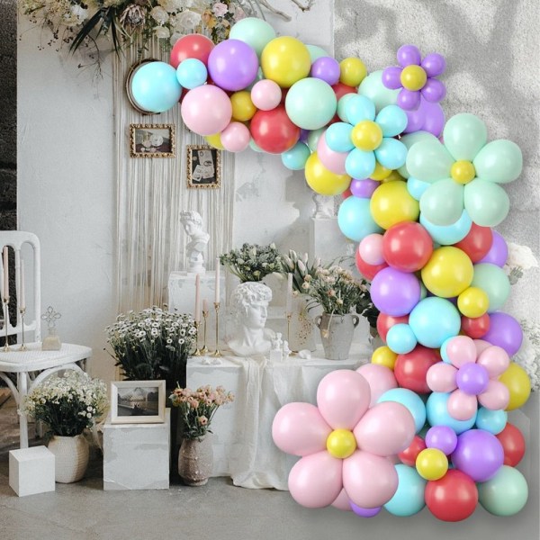 Balloon Garland Arch Kit -kukkailmapallot