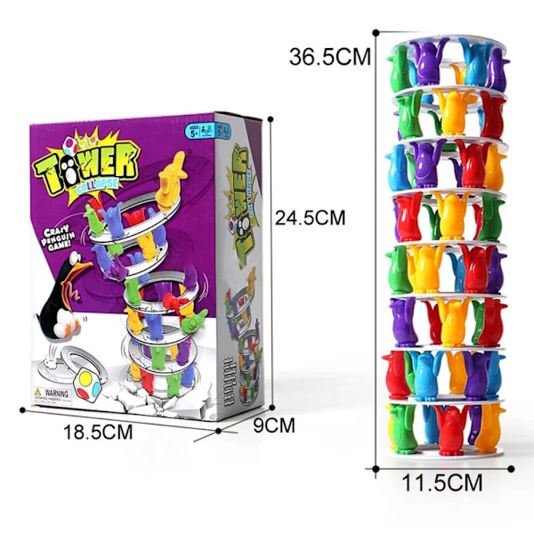 Penguin Crash Tower Balance Game Stabling Game