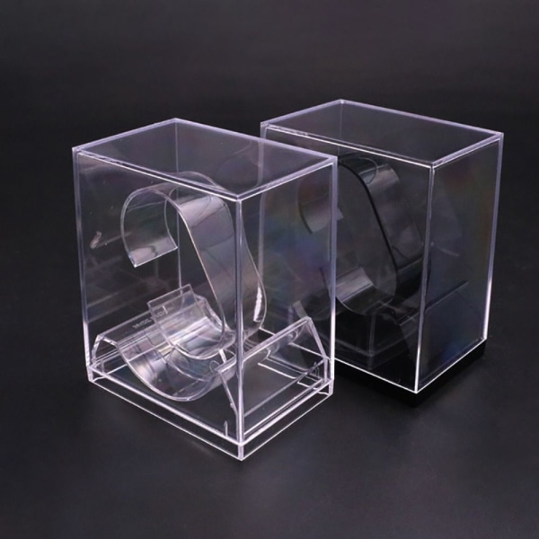 Ur Display Holder Transparent Armbåndsur Etui SORT Black