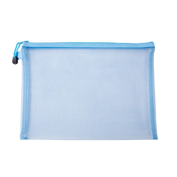 A4 Dokumentmappe Glidelåspennal BLÅ TYPE1 TYPE1 blue Type1-Type1