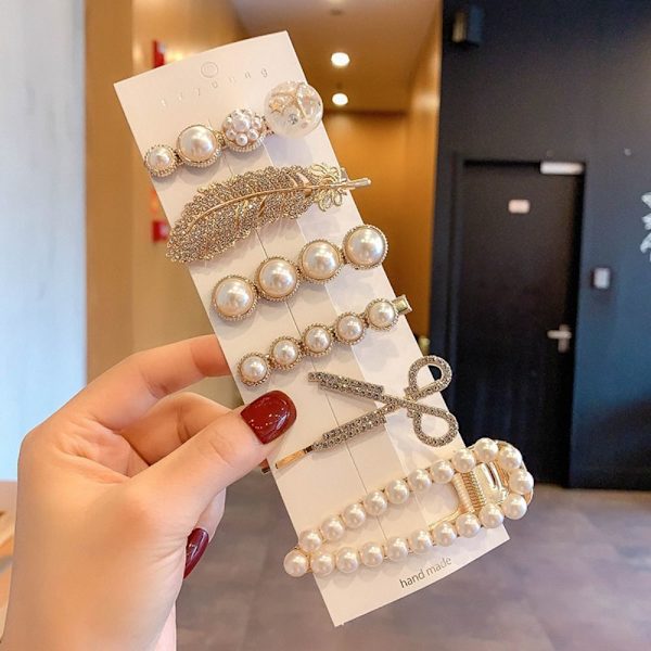 5 KPL Hiusneula Clip Hiusneula 5 KPL RANDOM WHITE 5PCS Random White