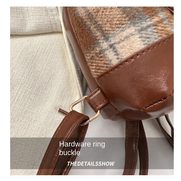 Rejsetaske Bucket Skoletaske BRUN brown