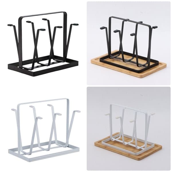 1 stk. glaskop tørrestativ krusholder SORT SORT black