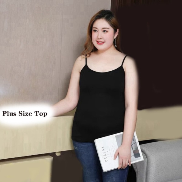 Plus Size Topp Dame Topp HVIT white