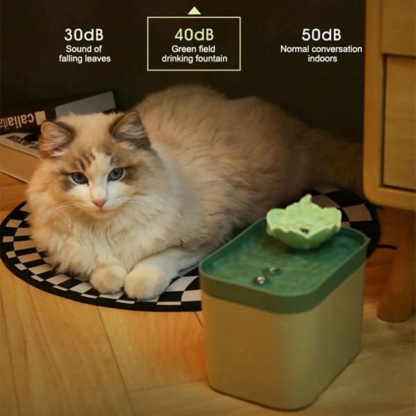 Djurfontän Automatisk kattvattenfontän USB