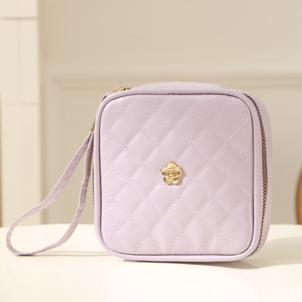 Opbevaringspose til hygiejnebind Mini makeuptaske LILLA purple