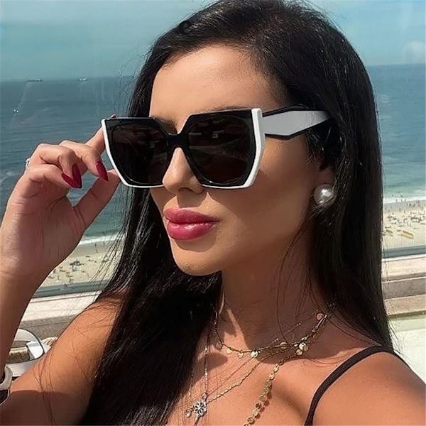 Cat Eye Solbriller Firkantede Solbriller LEOPARD-TEA LEOPARD-TEA Leopard-Tea