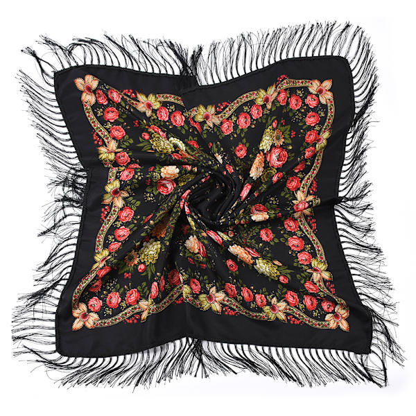 Blomster skjerf Etnisk stil Hodeplagg 15 15 15