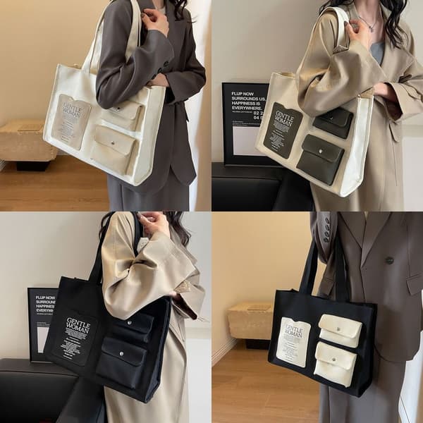 Skuldertasker Crossbody Tasker SORT&HVID BLACK&WHITE