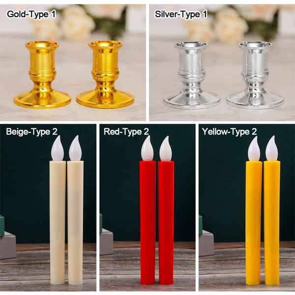 LED Lanterne Flammeløs Lyslampe BEIGE TYPE2 TYPE2 beige Type2-Type2