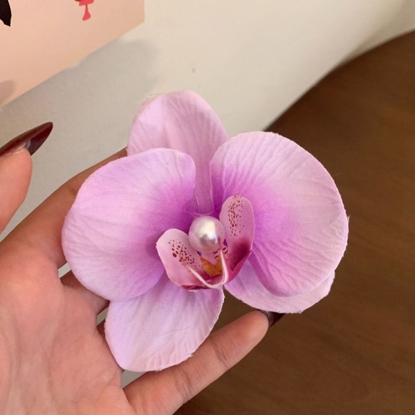 Orchid Butterfly -hiuspidikkeet Bow Flower -hiuspidikkeet 9 9 9