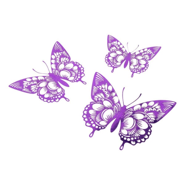 12 stycken Butterfly Wall Stickers 3D Stickers 9 9 9