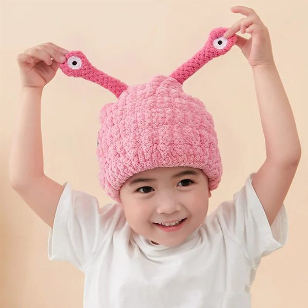 Tegneserie Tørt hår Cap Baby tørt hår Cap PINK Pink