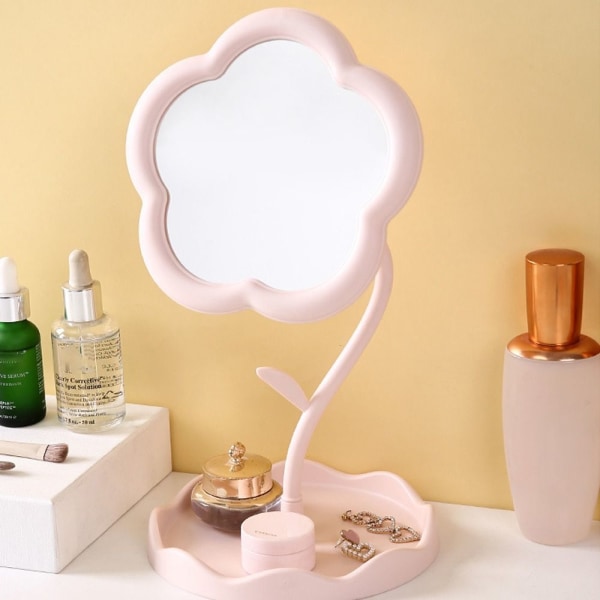 Desktop Makeup Speglar Dressing Mirror VIT white