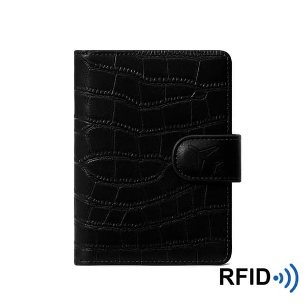 Passplånbok Passfodral SVART black