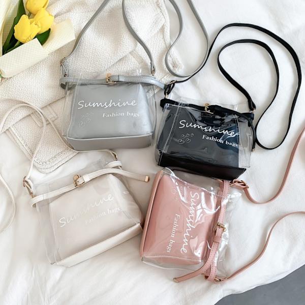 2 in 1 -olkalaukut Jelly Bag VAALEANHARMAA light grey
